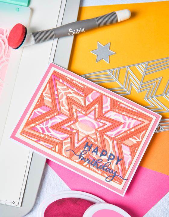 Immagine prodotto Sizzix Stencil di punzonatura Thinlits "Cosmopolitan Christmas, Star Bright di Stacey Park".