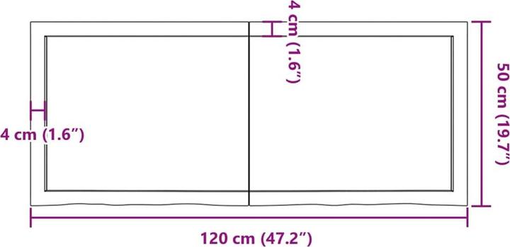 Image du produit VidaXL Emerald (120 x 50 x 4 cm)