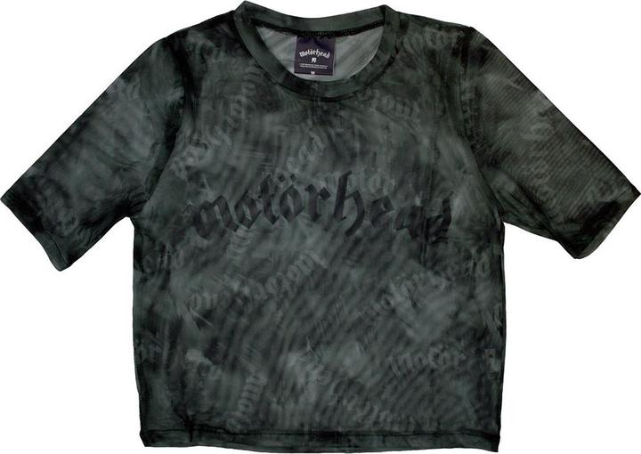 Motorhead Logo Netzgewebe Crop Top (Girlie)
