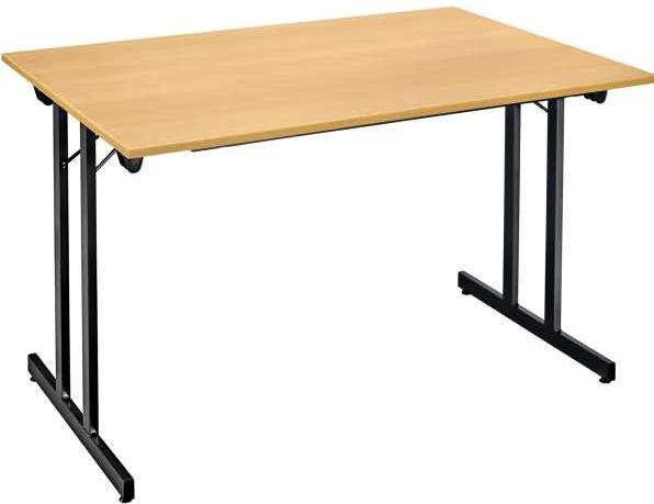 Produktbild Bisley Klapptisch rechteckig mit Einrastfunktion/Verstellsperre Gestell aus S...