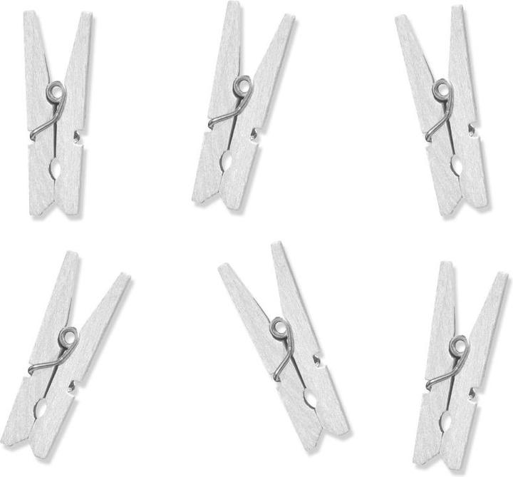 Produktbild Partydeco Mini-Pinzette - Weiss (20 Stück)