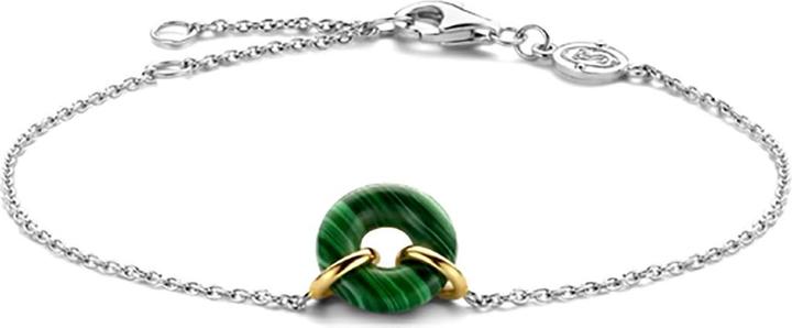 Ti Sento Milano Armband mit malachitgrünem Stein 2968MA (20 cm, 925 Sterling Silber)