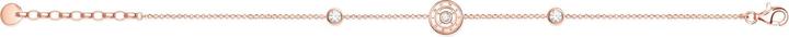 Immagine prodotto Thomas Sabo Bracciale a cerchio con pietre bianche in oro rosa (19 cm, Argento 925)