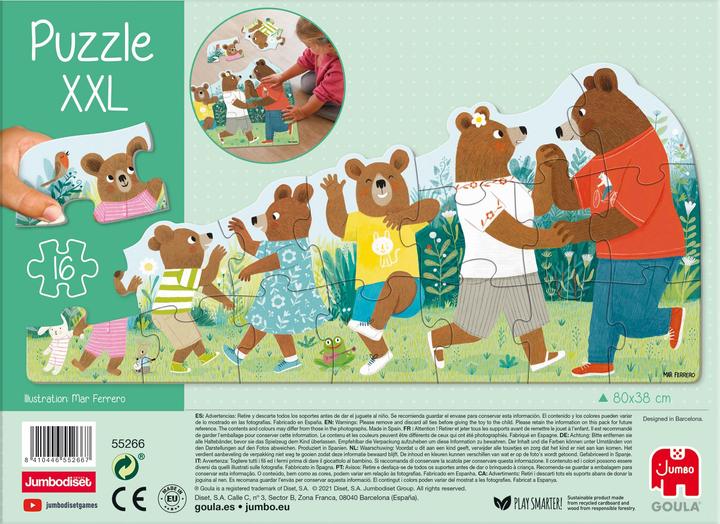 Immagine prodotto Jumbo GOULA XXL puzzle orso famiglia.55266 (16 pezzi)