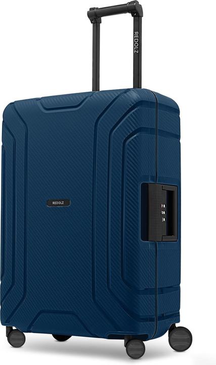 Redolz Essentials 15 4-Rollen Trolley 65 cm mit Dreipunkt-Verschluss (70 l, M (50 - 90l))