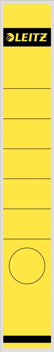 Produktbild Leitz Ordnerrücken-Etikett, 39 x 285 mm, lang, schmal, gelb passend für Standard- und Hartpapp