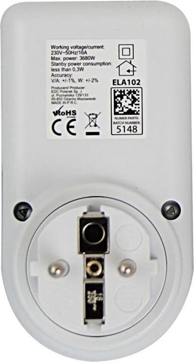 Image du produit Esperanza ELA102 Compteur électronique de consommation d'électricité