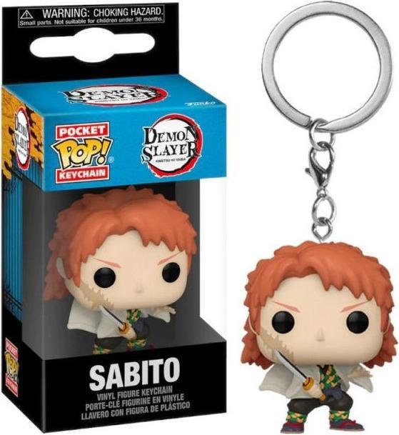 Produktbild Funko Demon Slayer: Kimetsu no Yaiba POP! Vinyl Schlüsselanhänger 4 cm Sabito (No Mask) Display (1)