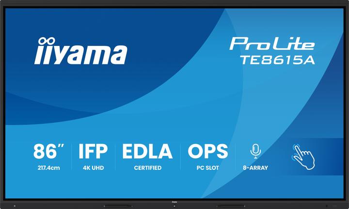 Immagine prodotto iiyama LFD ProLite TE8615A-B1AG (3840 x 2160 pixel, 86")