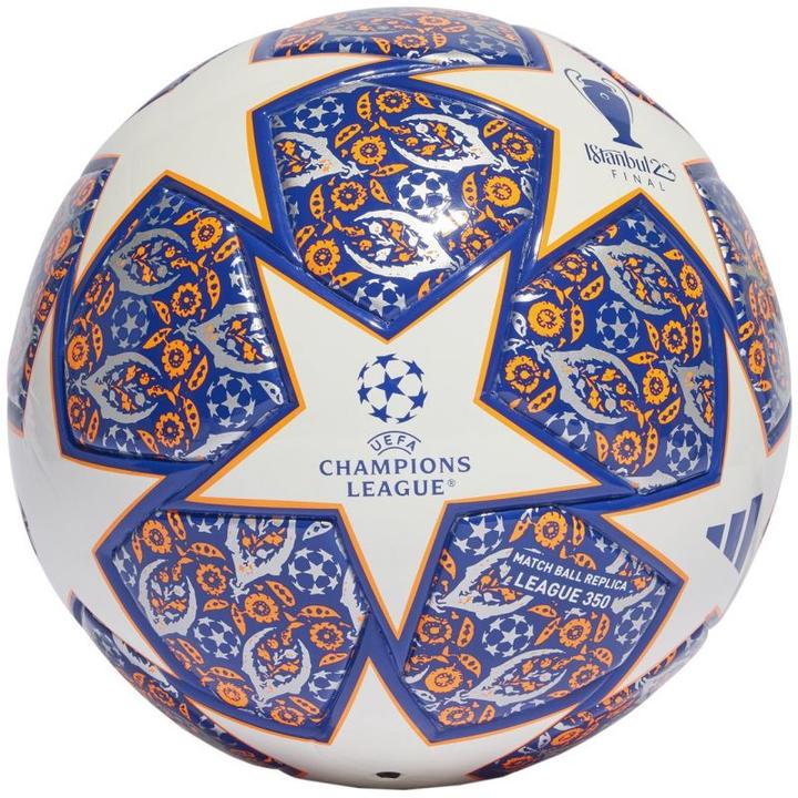 Image du produit adidas Piłka nożna Junior UCL 350 League Istanbul biało-niebiesko-pomarańczowa HT9008 4 (4)