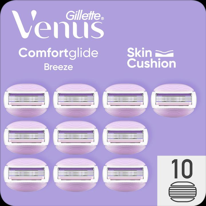 Gillette Venus Comfortglide Breeze Klingen-Nachfüllpackungen für Frauen (10 x)