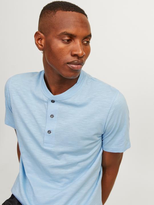 Produktbild Jack & Jones Einfarbig Grandad Kragen T-shirt T-shirt (XS)