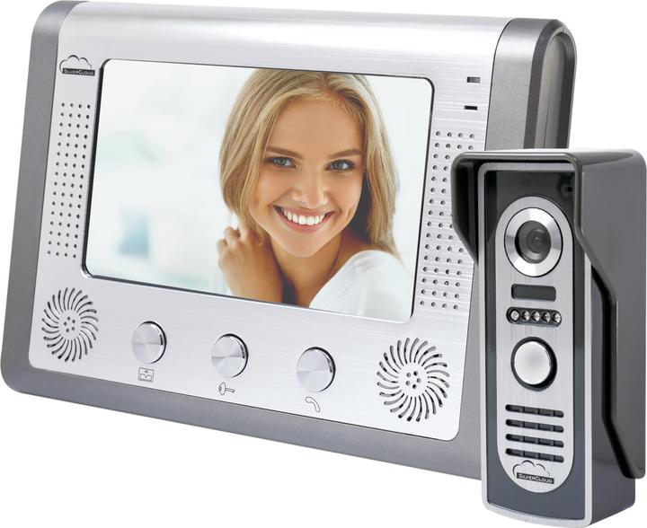 Produktbild PNI SilverCloud House 715 Video-Gegensprechanlage, 7-Zoll-LCD-Bildschirm, Aussenkamera, Nachtsicht