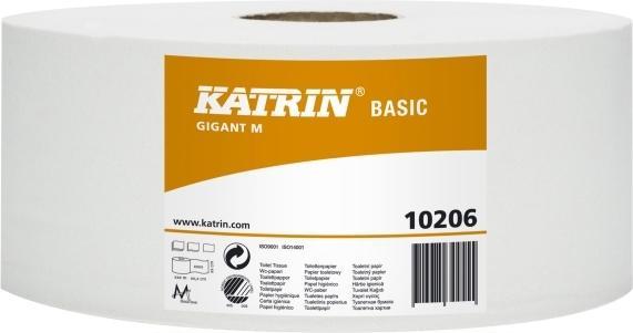 Katrin Toilet paper Basic Gig M 1-ply 435m 6rl 102060 - (6 rolls per box) (6 x)