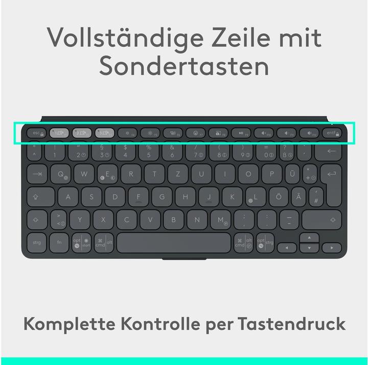 Actual product image Logitech Tastatur Keys-To-Go 2 (CH, Wireless)