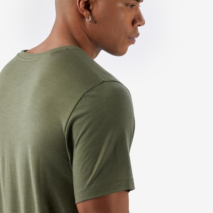 Image du produit Simond T-shirt manches courtes 100 % laine mérinos homme, Merino 100% kaki (S)