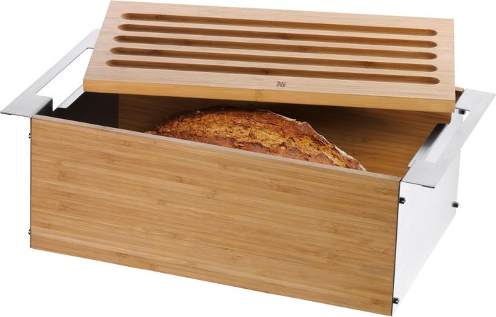 Produktbild WMF Brotkasten Brotbox mit abnehmbarem Schneidbrett 43x25x15cm Bambus Gourmet