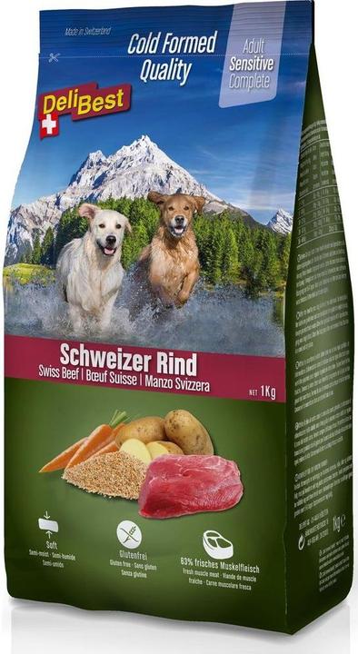 Actual product image DeliBest Semi-moist food Premium Complete Sensitive Dog, beef, 1 kg (Adult, 1 pcs., 1000 g)