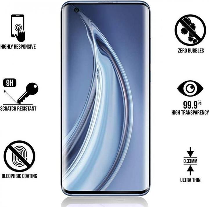 Actual product image Screenguard Xiaomi Mi 10 Full Screen Protective Glass Film 2.5D 9H (1 Piece, Xiaomi Mi 10)