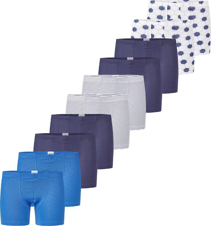 Actual product image Schiesser Pack of 10 Kids Boys 95/5 Organic Cotton Shorts / Pants (128, pack of 10)