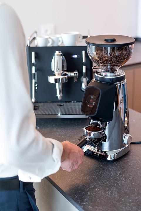Produktbild Fiorenzato AllGround Kaffeemühle Chromegehäuse, Eichenholz 230V EU (EU-Stecker)