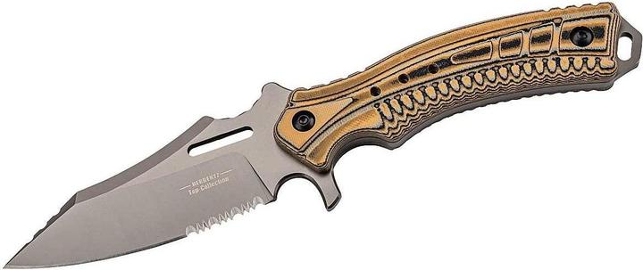 Immagine prodotto Herbertz Coltello da cintura TOP-Collection, acciaio 440, rivestimento in titanio, scaglie in G10, fodero in