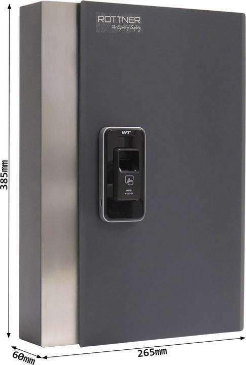 Produktbild Rottner Möbeltresor Jupiter 1 Elektronikschloss Notfallschüssel gleichschliessend (4.97 l)