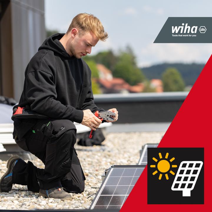 Immagine prodotto Wiha 45796 Pinza a crimpare 1 pezzo Connettore fotovoltaico, connettore solare da 2,5 a 6 mm² (250 mm)