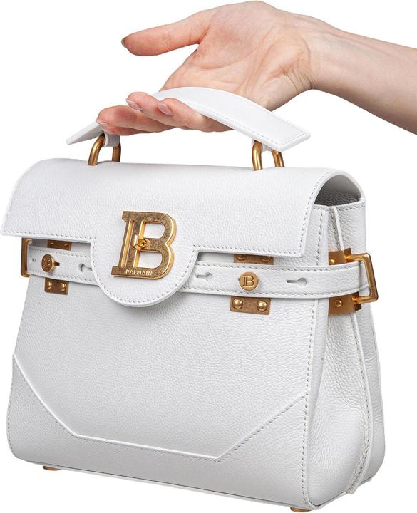 Immagine prodotto Balmain b-buzz 23 bag in grained leather white color