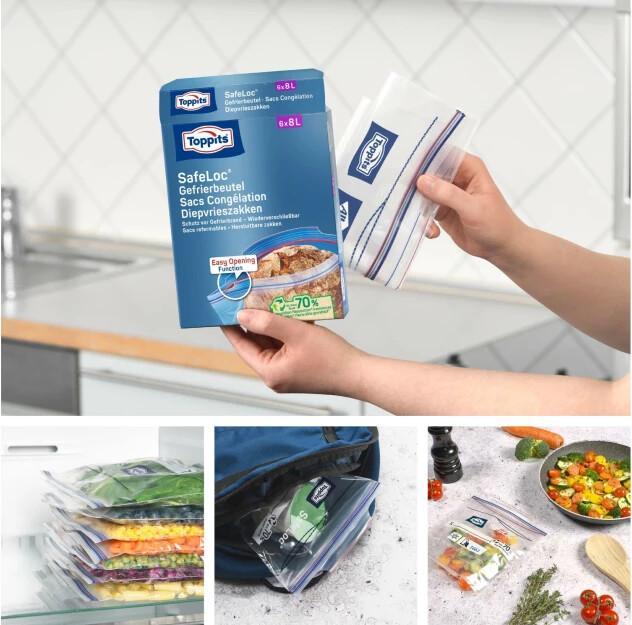 Produktbild Toppits Doppelverschluss Gefrierbeutel (6 x)