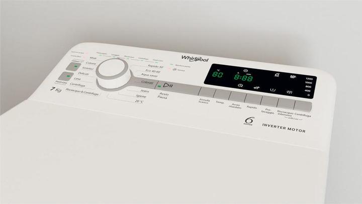 Produktbild Whirlpool TDLR 7231BS DE Toplader-Waschmaschine 7 kg 1151 U/min Weiss (7 kg, Unten)