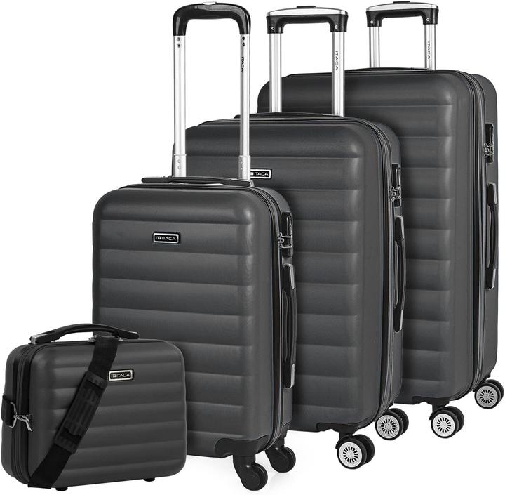 Itaca Reisekoffer Set (105 l, Handgepäck (bis 50l), M (50 - 90l), L (90 - 115l))