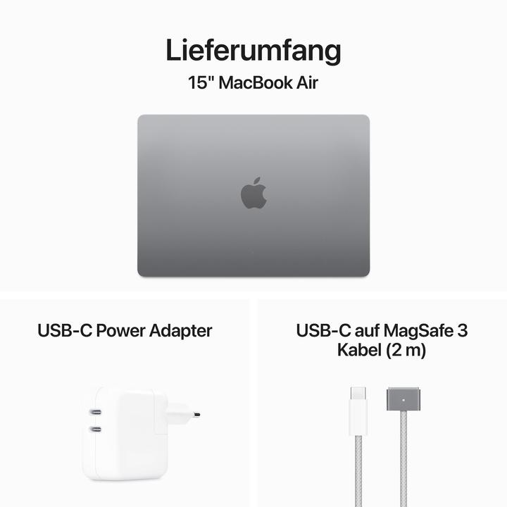 Produktbild Apple MacBook Air – 2024 (15", M3, 8 GB, 1000 GB, DE)