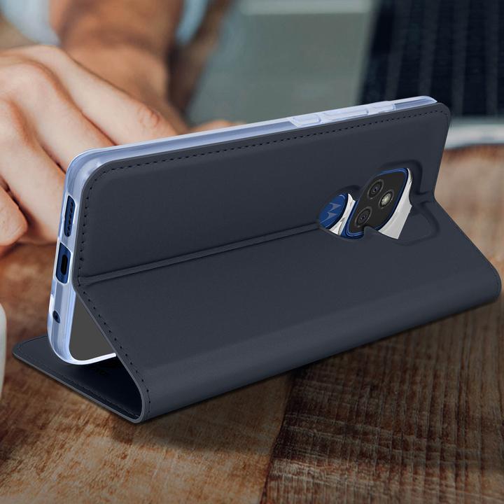 Actual product image Dux Ducis Skin Pro Series Bookcover (Motorola Moto G9 Play, Motorola Moto E7 Plus)