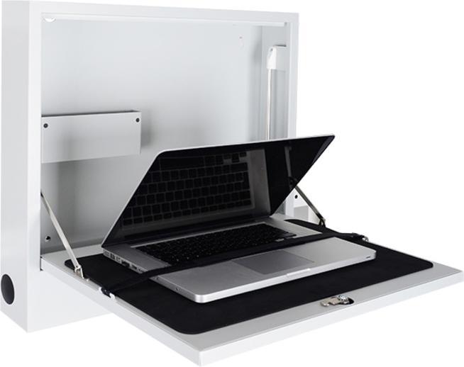 Produktbild Multibrackets Wandkasten abschliessbar, weiss, Tragkraft 5 kg (Wand, 19", 5 kg)