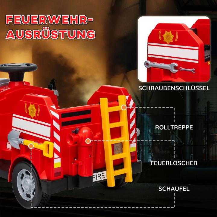 Produktbild Aiyaplay Kinder Elektroauto Kunststoff, Stahl Rot