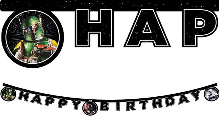 Image du produit Procos Chaîne de lettres Happy Birthdday Star Wars Galaxy