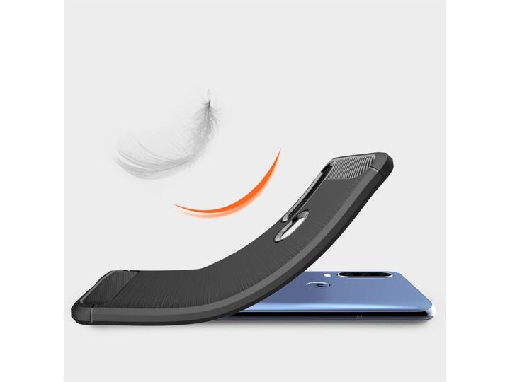 Produktbild Screenguard Motorola One Action Hülle Carbon Brushed Soft TPU (Motorola One Action)