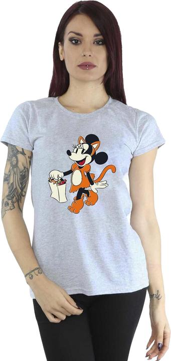 Immagine prodotto Mickey Mouse Cat Trick Or Treat Maglietta Topolina Donna (XXL)