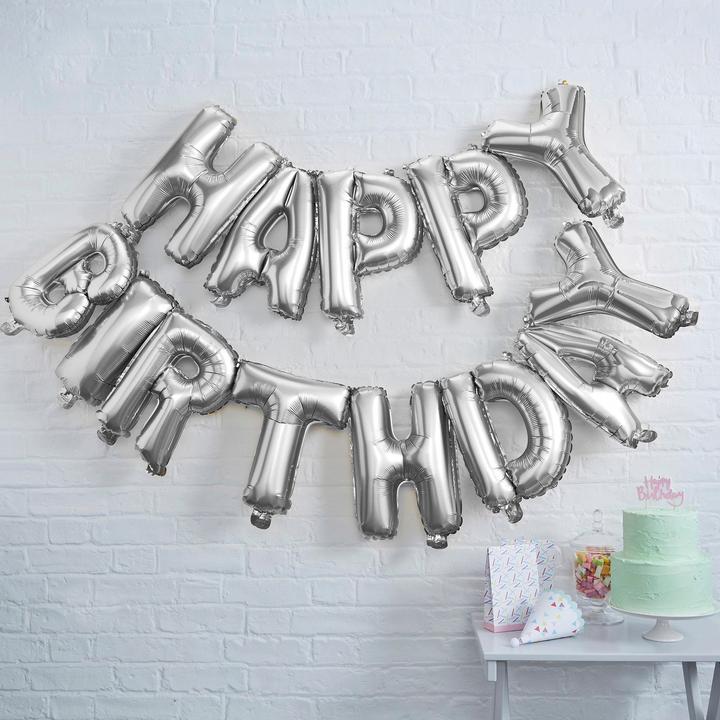 Immagine prodotto Ginger Ray Ghirlanda di palloncini di buon compleanno