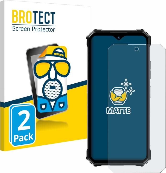 Actual product image BROTECT Anti-glare screen protector matt (2 Piece, Oukitel WP26)