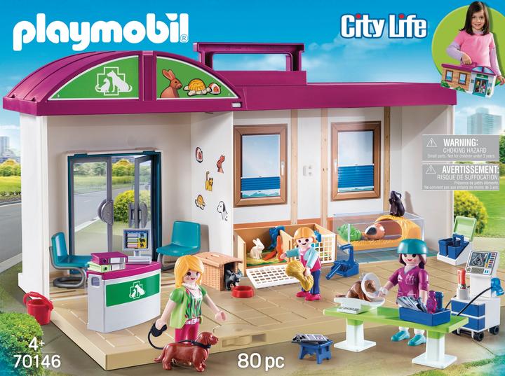 Image du produit Playmobil Clinique des animaux de compagnie (70146, Playmobil City Life)