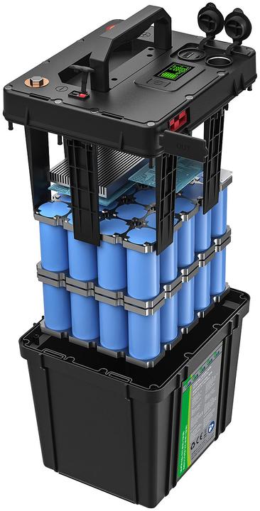 Produktbild TKA LiFePO4-Akku mit 50-Watt-Falt-Solarpanel, 12 V, 60 Ah/ 768 Wh (50 W, 7.33 kg)