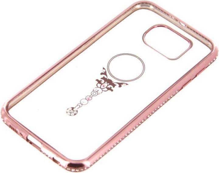 Actual product image OEM TPU Case Bling beauty for Samsung Galaxy S6 - rose gold (Samsung Galaxy S6)