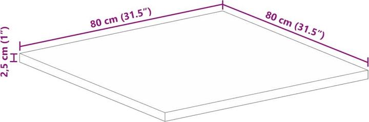 Produktbild VidaXL Keilani (80 x 80 x 2.5 cm)