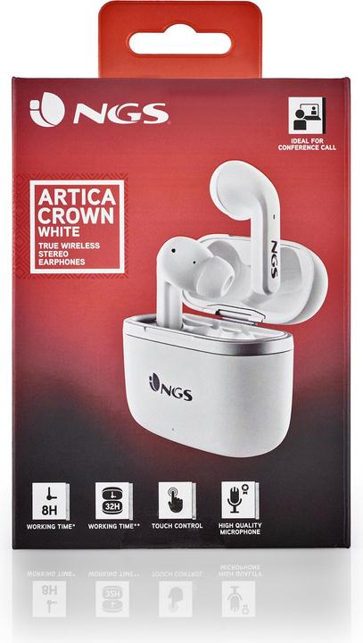 Actual product image NGS Artica crown white (8 h, Wireless)
