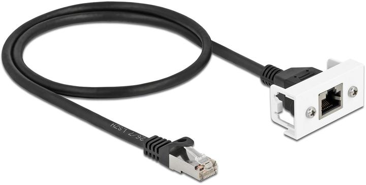 Immagine prodotto Delock Cavo di prolunga di rete per Easy 45 modulo S/FTP RJ45 maschio a RJ45 femmina Cat.6A 50 cm nero (S/FTP, CAT6a, 0.50 m)