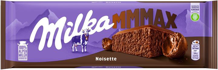 Actual product image Milka Mmmax Chocolate Bar Noisette (270 g)