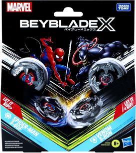 Produktbild Hasbro Beyblade X Marvel Collab Spider-Man 3-60F vs. Venom 3-80N Multipack Set (Deutsch)