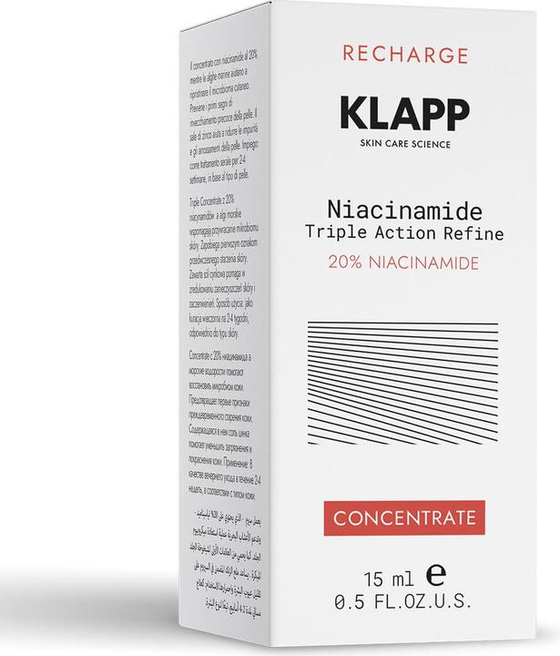 Image du produit Klapp Niacinamide Triple Action Refine 20% Niacinamide Concentrate (15 ml)